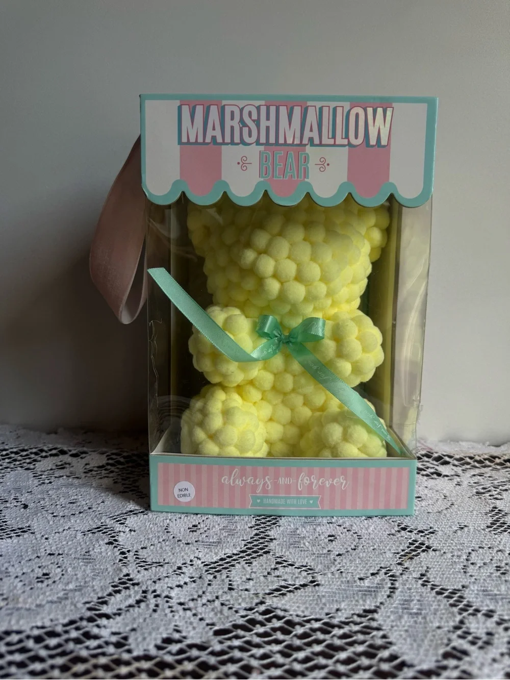 💗5 for $25💗 Motion Design Always & Forever Yellow Marshmallow Bear Decor Plush